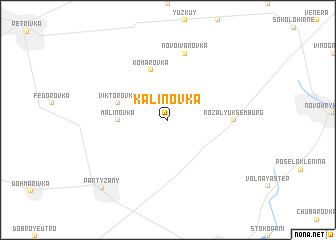 map of Kalinovka