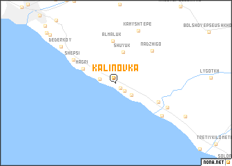 map of (( Kalinovka ))