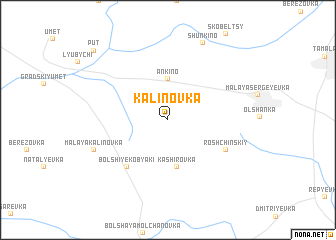 map of Kalinovka