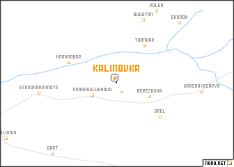 map of Kalinovka