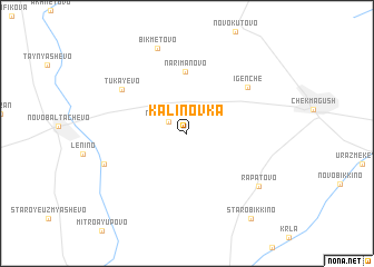 map of Kalinovka