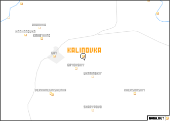 map of Kalinovka