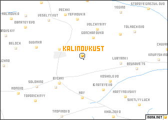 map of Kalinov Kust