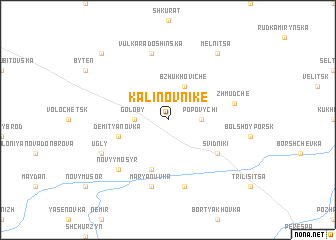 map of Kalinovnike
