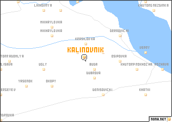 map of Kalinovnik