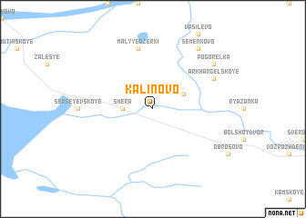 map of Kalinovo