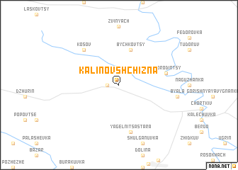 map of Kalinovshchizna