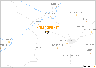 map of Kalinovskiy