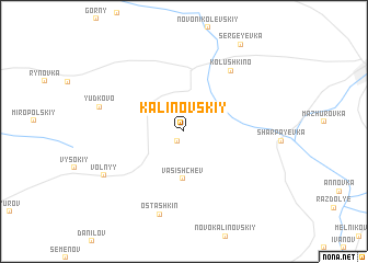 map of Kalinovskiy