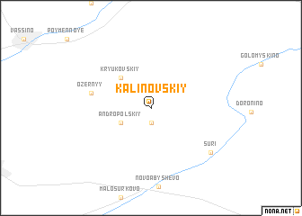 map of Kalinovskiy