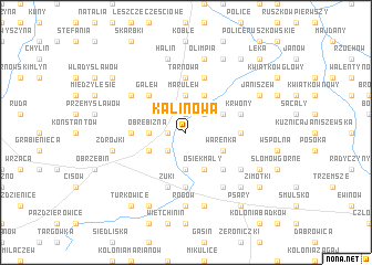 map of Kalinowa