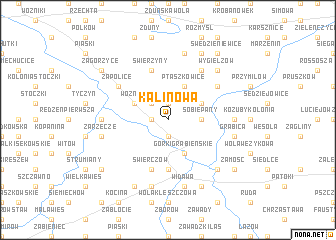 map of Kalinowa