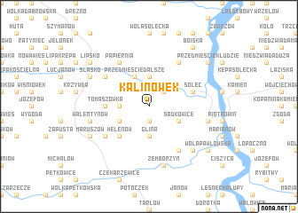 map of Kalinówek