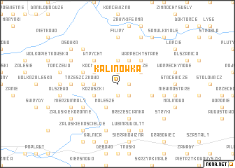 map of Kalinówka