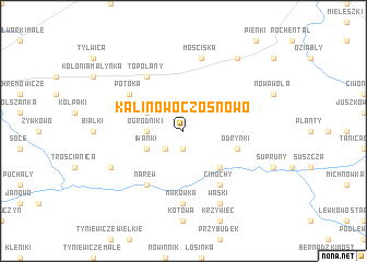 map of Kalinowo Czosnowo