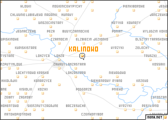 map of Kalinowo