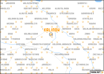 map of Kalinów