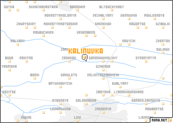 map of Kalinuvka