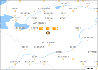 map of Kalinuvka