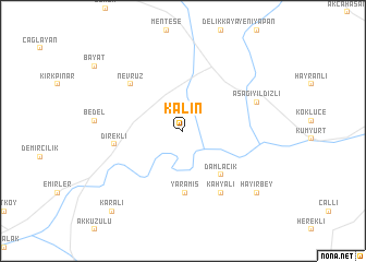 map of Kalın