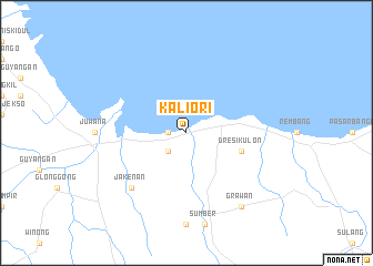map of Kaliori