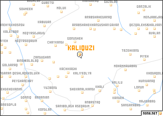 map of Kalī Qūzī