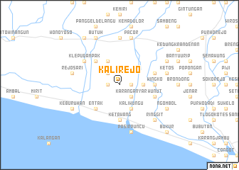 map of Kalirejo