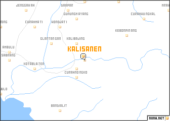 map of Kalisanen