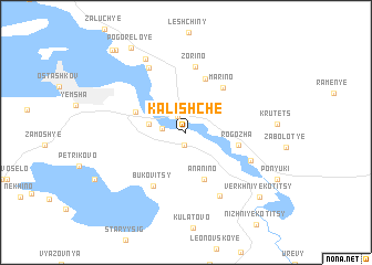 map of Kalishche