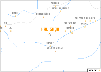 map of Kalīshom