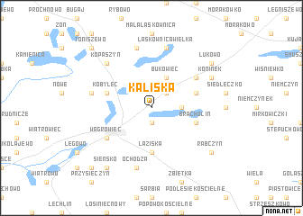 map of Kaliska