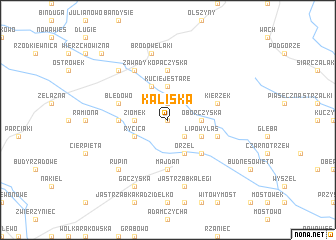 map of Kaliska
