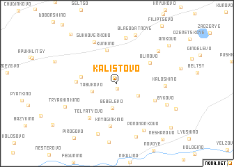 map of Kalistovo