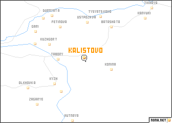 map of Kalistovo