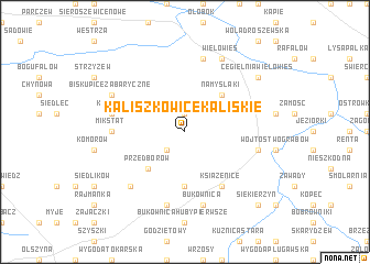 map of Kaliszkowice Kaliskie