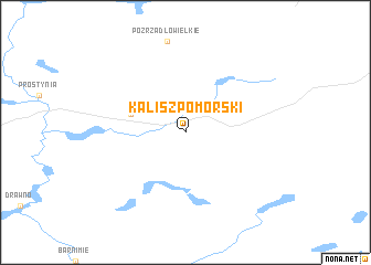 map of Kalisz Pomorski