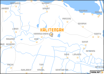 map of Kalitengah