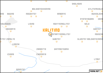 map of Kalitino