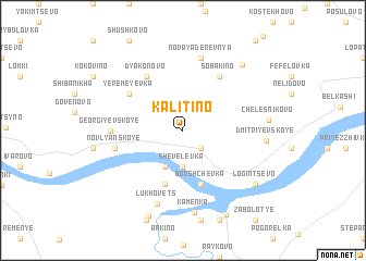 map of Kalitino