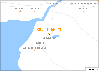 map of Kalitinskaya
