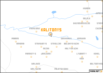 map of Kalitonys