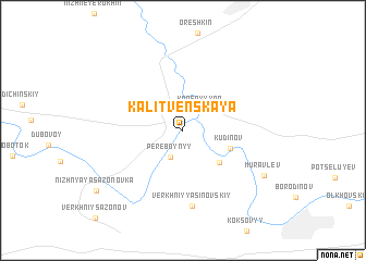 map of Kalitvenskaya