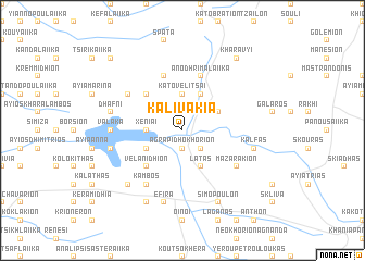 map of Kalivákia