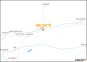 map of Kalivets