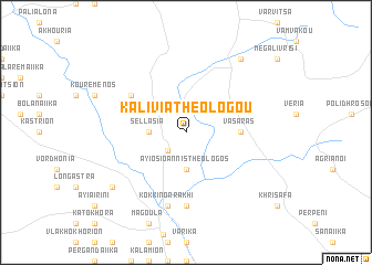 map of Kalívia Theológou