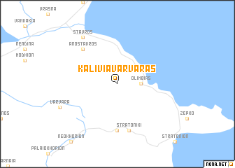 map of Kalívia Varváras