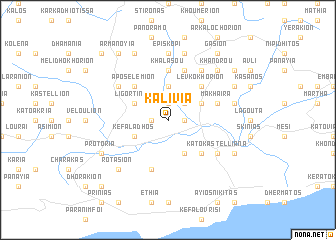 map of Kalívia