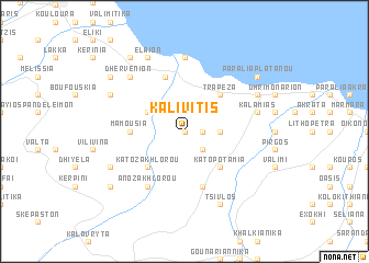 map of Kalivítis