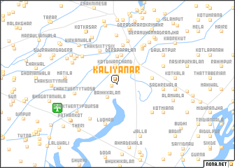 map of Kaliyānār
