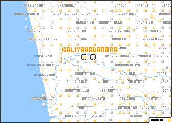 map of Kaliyawadana